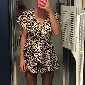 Cheetah Silk Romper